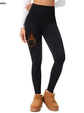 Seamless Fleece Lined Leggings High Waist Warm Winter Yoga Pants